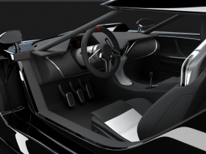 Concept car and chassis 3Dモデル