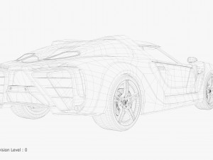 Concept car and chassis 3Dモデル