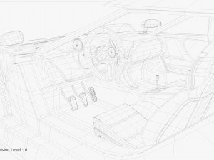 Concept car and chassis 3Dモデル