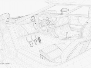 Concept car and chassis 3Dモデル