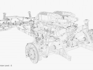 Concept car and chassis 3Dモデル