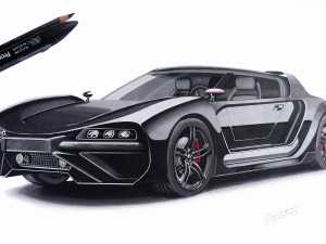 Concept car and chassis 3Dモデル