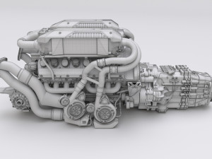 Concept car and chassis 3Dモデル