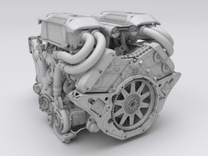 Concept car and chassis 3Dモデル