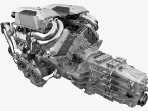 Concept car and chassis 3Dモデル