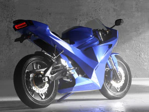 Conceito de motocicleta Modelo 3D