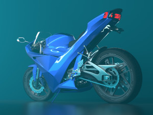 Motorcycle concept 3D Model