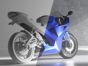 Motorcycle concept 3D Model