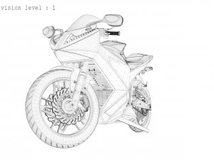 Концепція мотоцикла 3D Модель