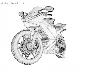 Концепція мотоцикла 3D Модель