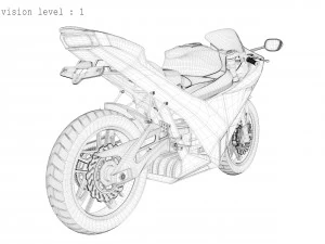 Концепція мотоцикла 3D Модель