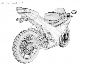 Концепція мотоцикла 3D Модель