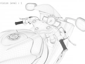 Концепція мотоцикла 3D Модель