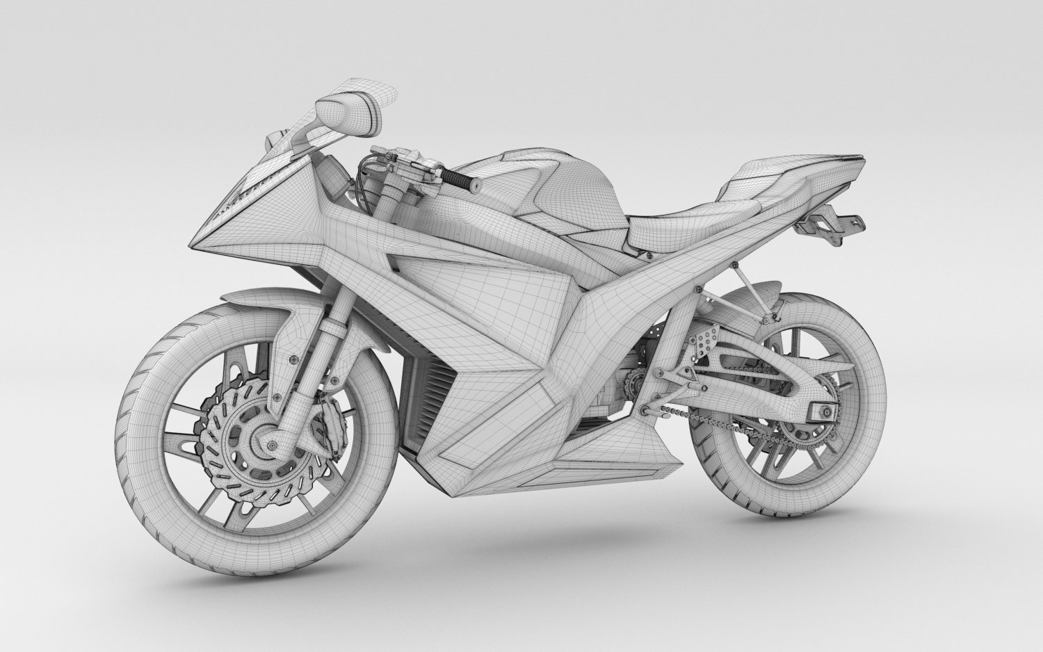 3d модель мотоциклы