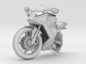 Motorcycle concept 3D Model