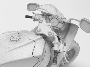 Концепція мотоцикла 3D Модель