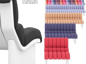 lombrico bb italia sofa 3D 모델