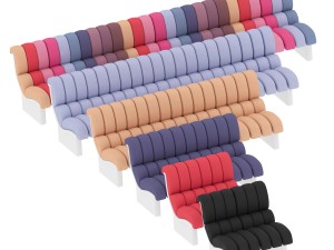 lombrico bb italia sofa Modello 3D
