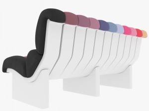lombrico bb italia sofa Modello 3D