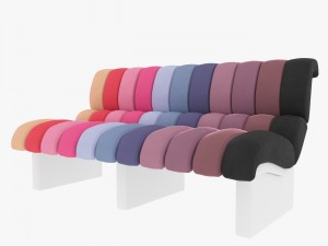 lombrico bb italia sofa Modello 3D