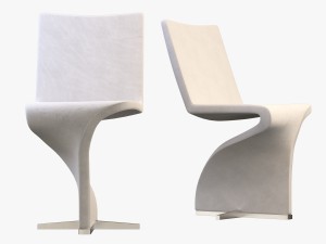 chair and table tonon twist 3D Model