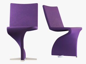 chair and table tonon twist 3D Model