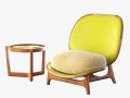 armchair outdoor yellow tecni nova 3D Model