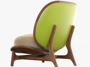 armchair outdoor yellow tecni nova 3D Model