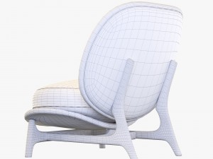 armchair outdoor yellow tecni nova 3D Model