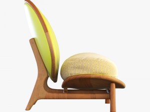 armchair outdoor yellow tecni nova 3D Model