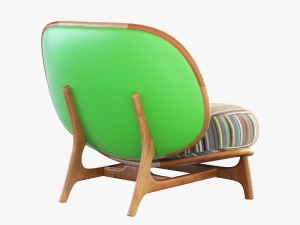 armchair outdoor green tecni nova 3D Model