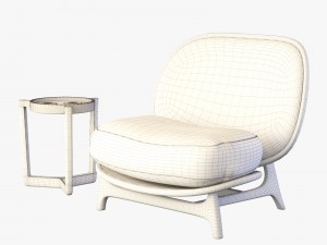 armchair outdoor green tecni nova 3D Model