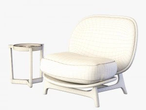 armchair outdoor green tecni nova 3D Model