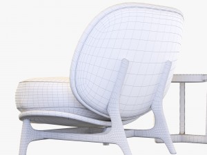 armchair outdoor green tecni nova 3D Model