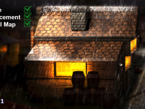 low poly medieval town set 3D 模型