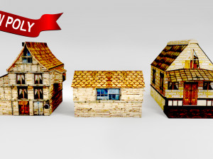 medieval house assets 3D 모델