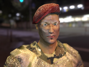 low poly soldier 3D 모델