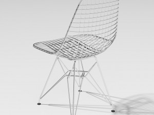 eames dkr wire chair 3D मॉडल
