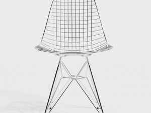 eames dkr wire chair 3D मॉडल