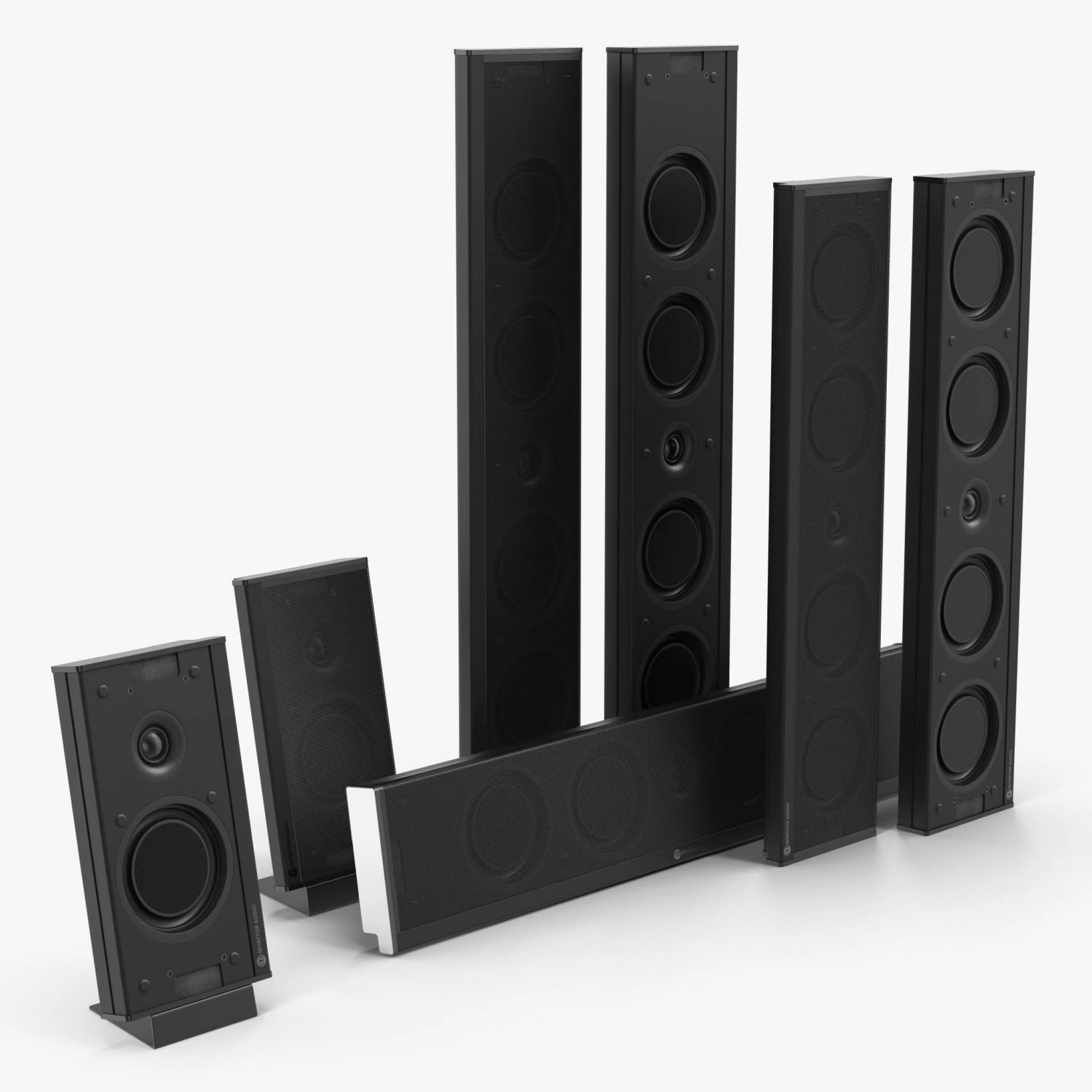 speakers set monitor audio shadow 3D Model .c4d .max .obj .3ds .fbx .stl .blend 