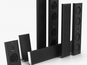 speakers set monitor audio shadow 3D Model