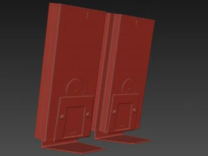 speakers set monitor audio shadow 3D Model