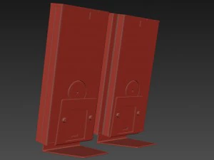 speakers set monitor audio shadow 3D Model