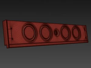 speakers set monitor audio shadow 3D Model
