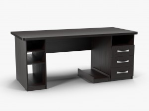 desk wenge Modelo 3D