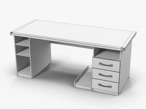 desk wenge 3D Model