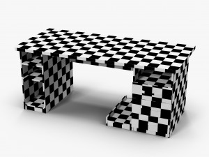 desk wenge Modelo 3D