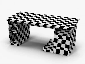 desk wenge 3D Model