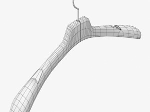wooden clothes hanger Modelo 3D
