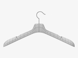 wooden clothes hanger Modelo 3D